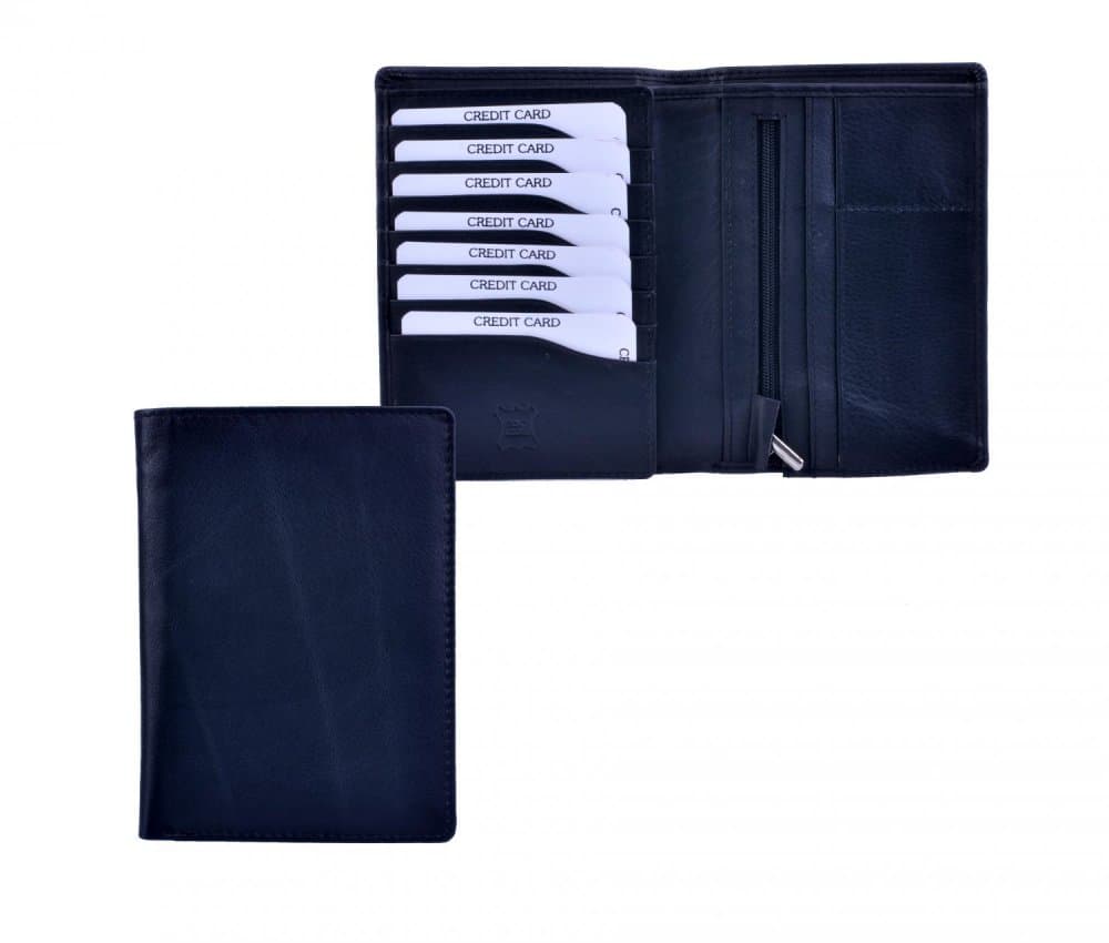 New bags leather Kožené pouzdro na pas a doklady 6056 černé - náhled 1