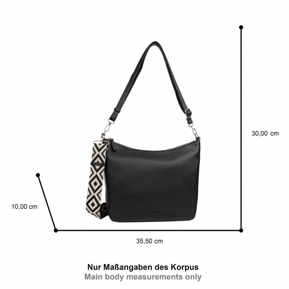 Gabor Linda velká kabelka hobo bag M 11674 černá - náhled 2