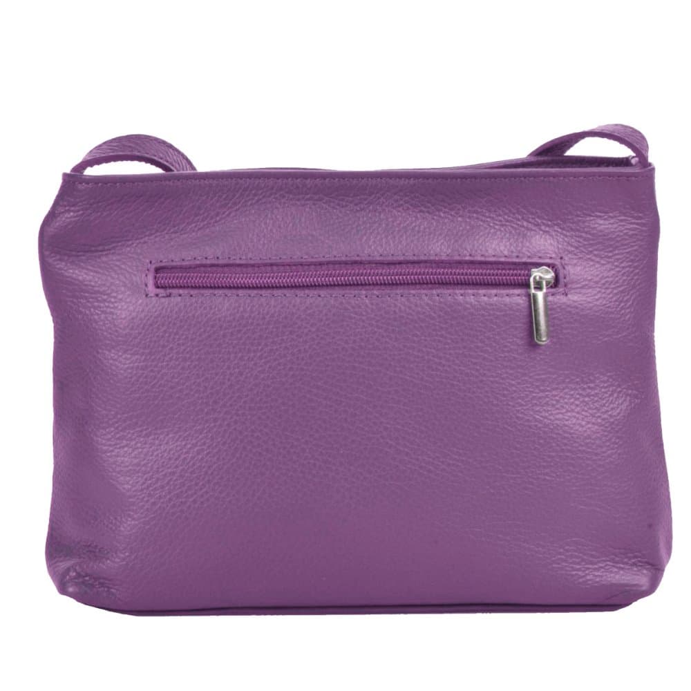 Dámská kožená crossbody kabelka 5085 fialová - 2. jakost - náhled 4