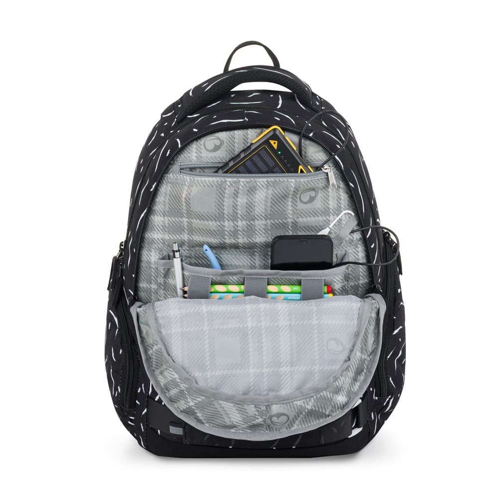 Bagmaster školní batoh NOMAD 25 A – černo-bílý - náhled 5