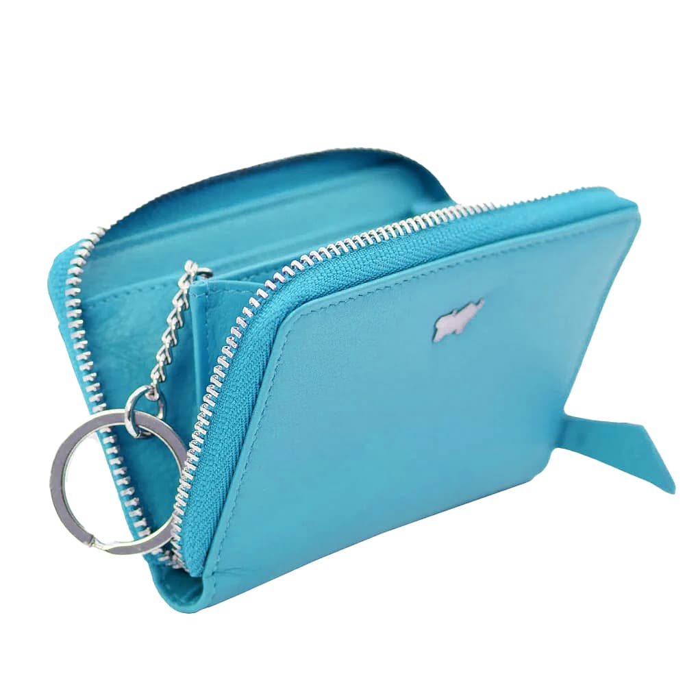 Mini kožená peněženka JOY s RFID ochranou tyrkys 41311-294-045 - náhled 3