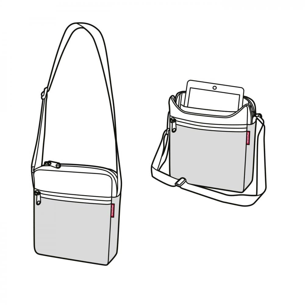 Reisenthal Pánská taška přes rameno šedá crossbag canvas grey UY7050 - náhled 3