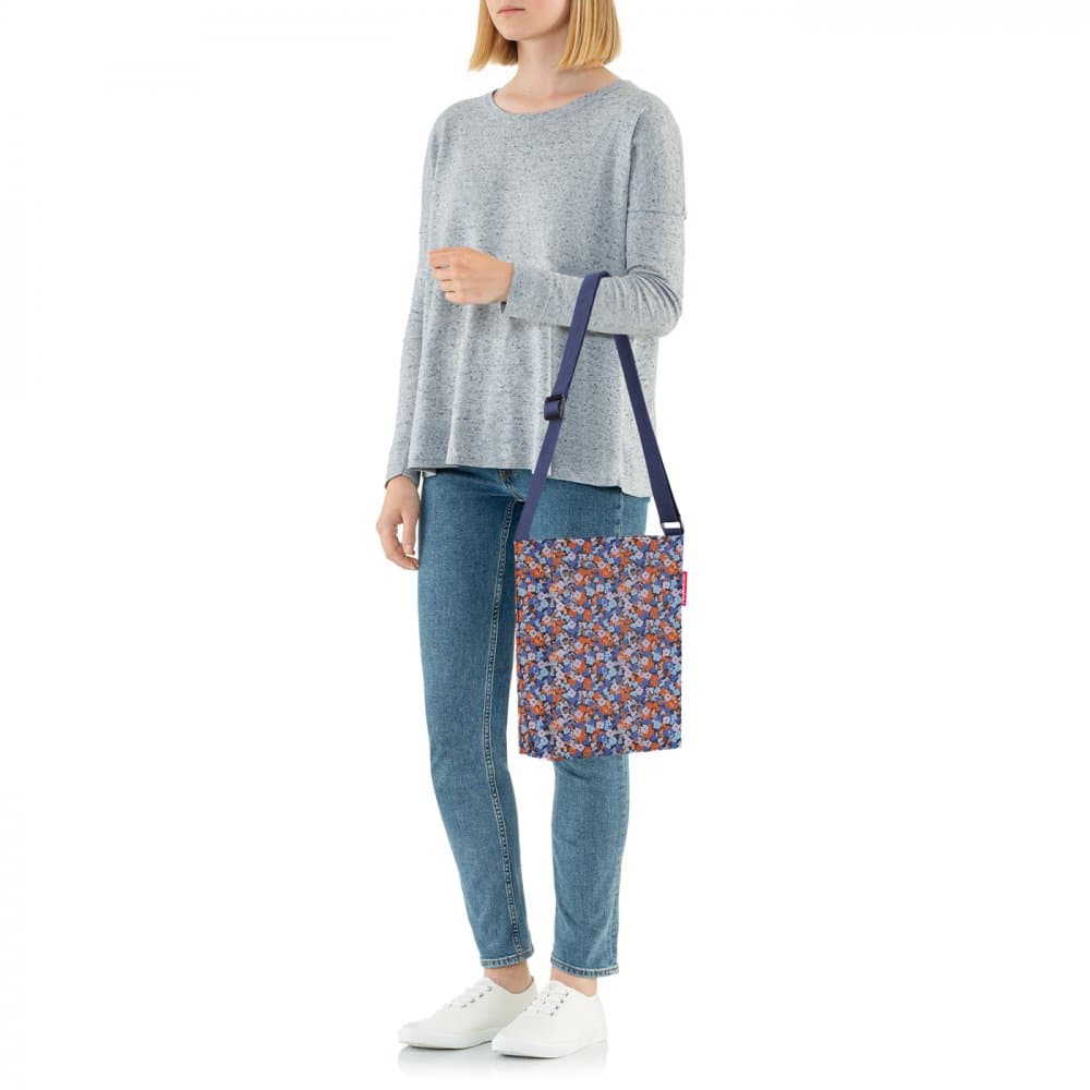 Kabelka s květinovým vzorem modrá Shoulderbag S viola blue HY4091 - náhled 4