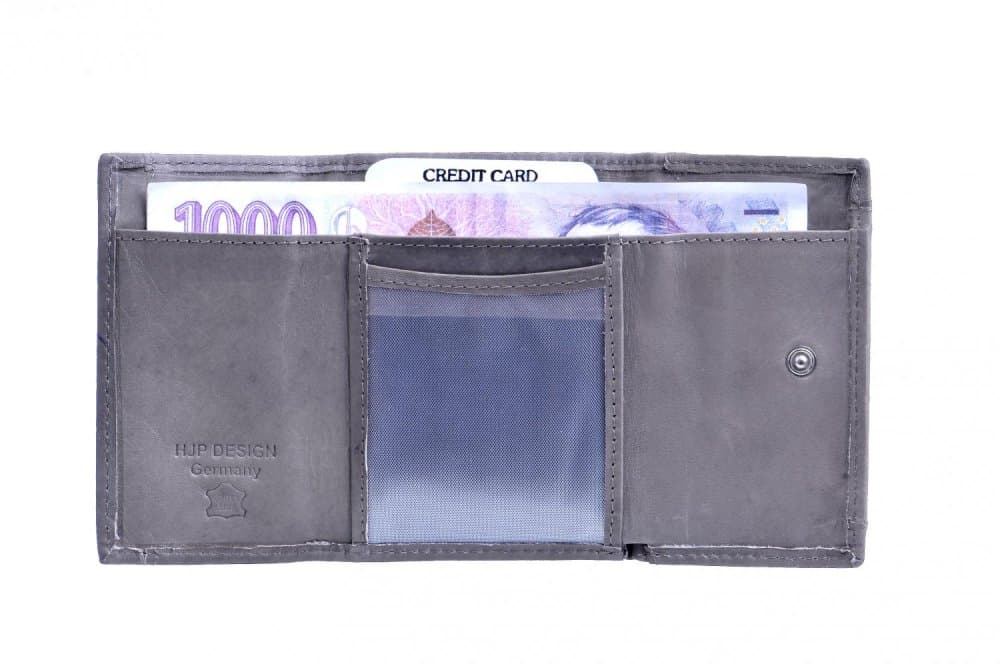 Malá peněženka HJP 7116-A STONE GREY šedá - náhled 4