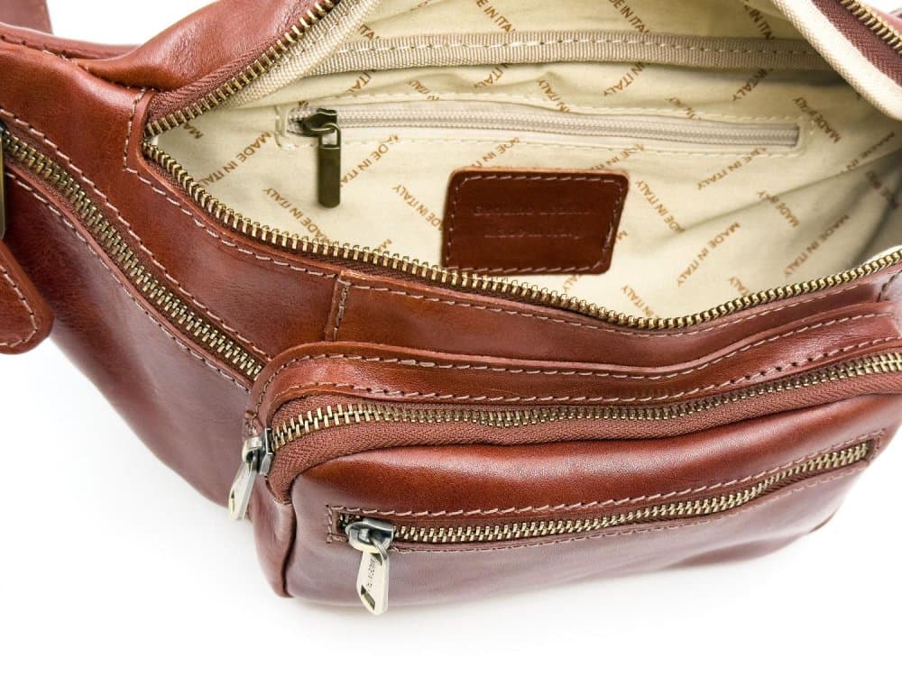 Giglio leather Kožená ledvinka 1206 hnědá - náhled 5