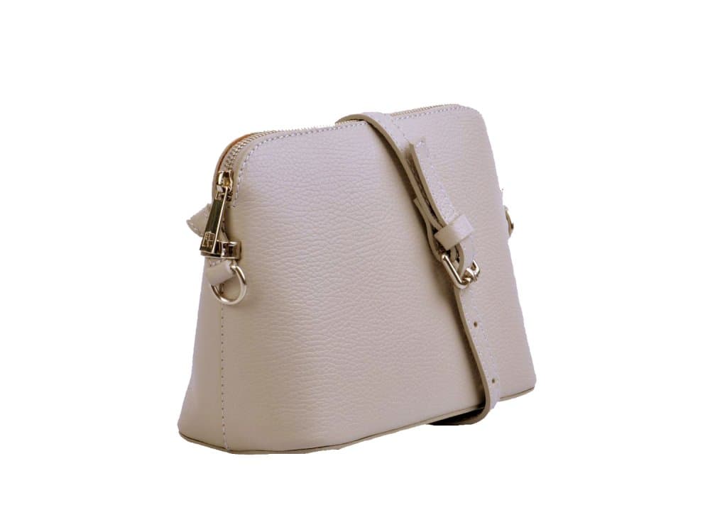 MaxFly dámská kožená kabelka crossbody 5232 světle béžová - náhled 2