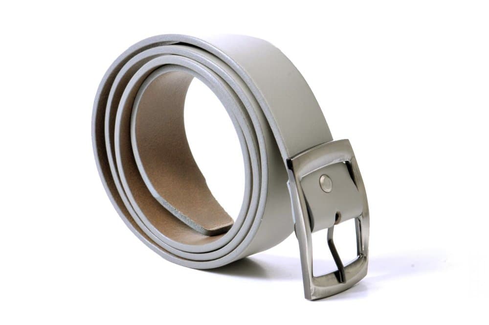 Penny Belts Kožený dámský pásek 4451 světle šedý 100 cm - náhled 2
