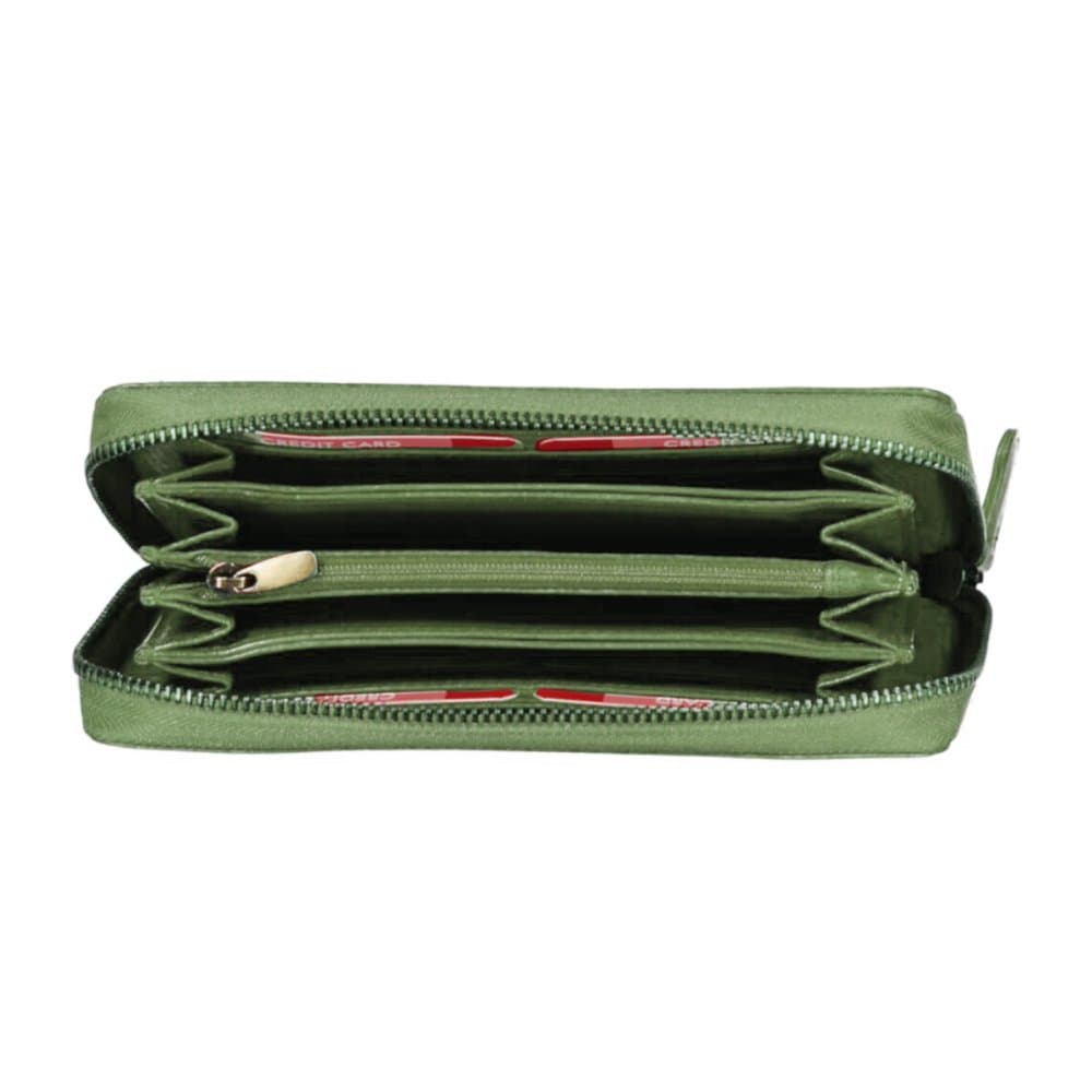 Prostorná dámská peněženka celá zip RFID PWS-670 zelená - náhled 2