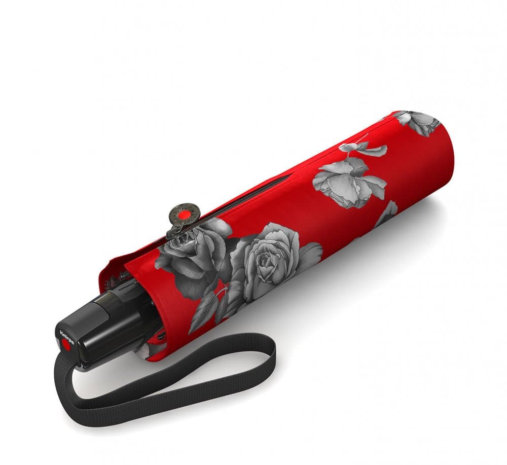 Plně automatický skládací deštník  T2 Duomatic Florals Red 898786424 - náhled 2