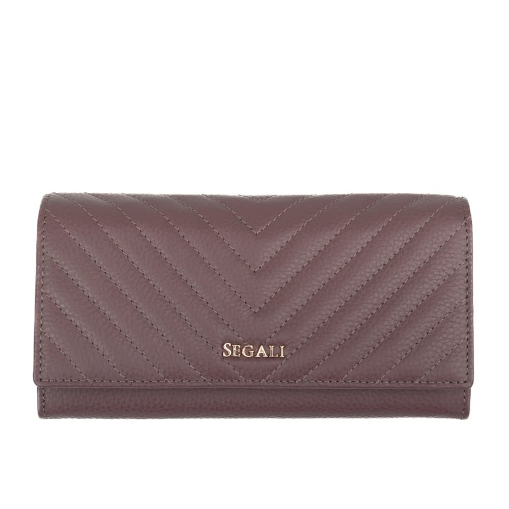 Segali Dámská peněženka kožená SEGALI 50511 dark taupe