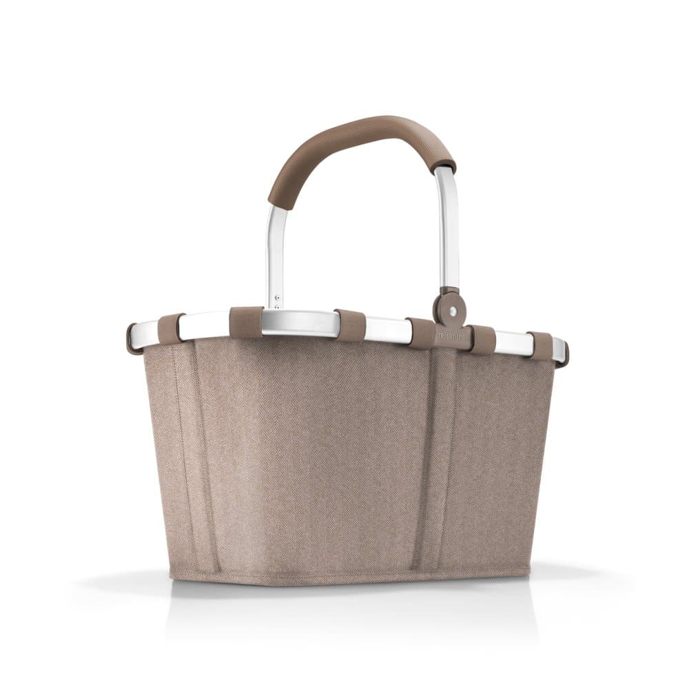 Reisenthel Nákupní koš Carrybag Frame Herringbone Mokka – 22 l, BK6054 - náhled 3