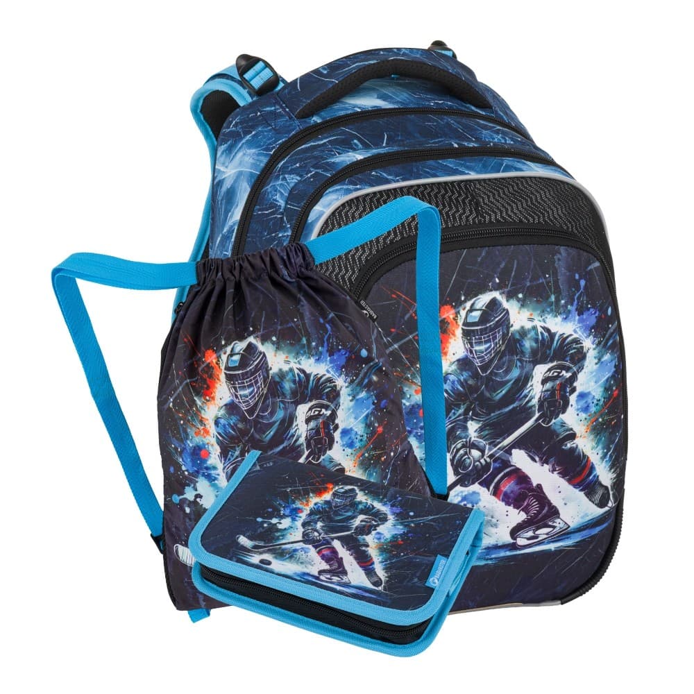 Bagmaster Hokejista Beta 26 D - Malý školní set pro prvňáčky (batoh + penál + sáček na tělocvik) - náhled 1