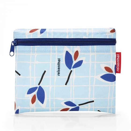 Velká cestovní a plážová taška Mini maxi beachbag Leaves Blue AA0056 - náhled 3