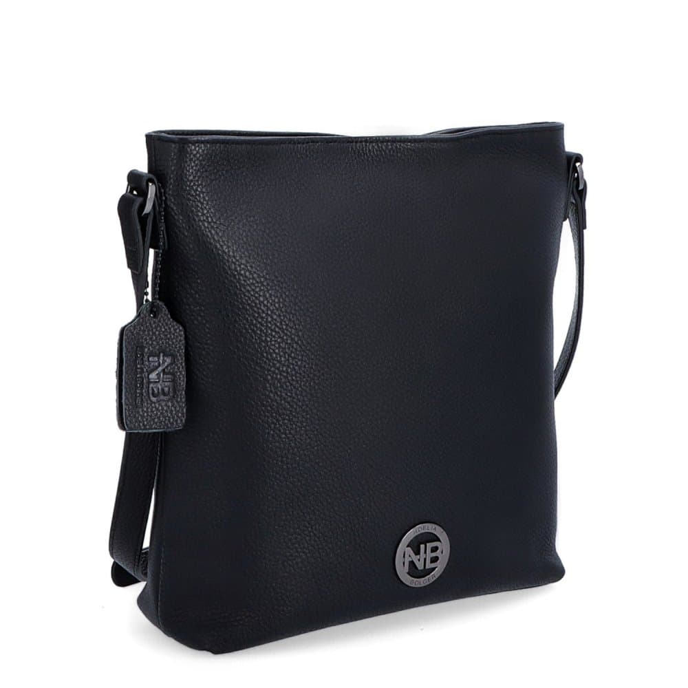 Kožená crossbody kabelka NB-3008 černá
