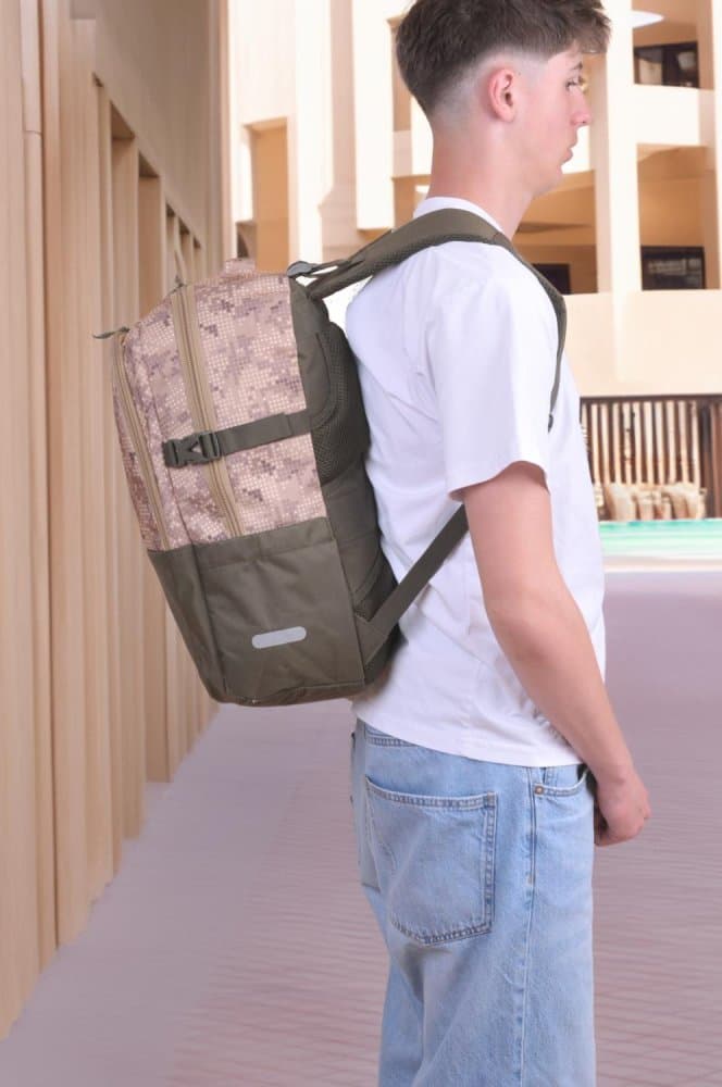 Bestway Cestovní batoh 40330-2600 olivová 30 L, 49 × 35 × 15 cm - náhled 3