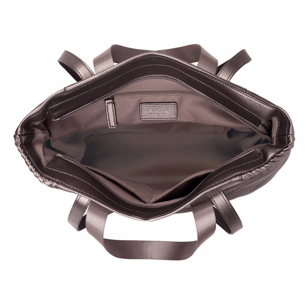 Dámská kabelka Finley zip shopper M - metalická hnědá 012042 - náhled 3