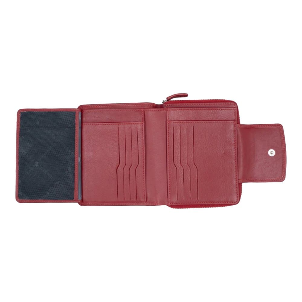 Braun Büffel Golf RFID dámská kožená zipová peněženka 90450-510-010 červená - náhled 2