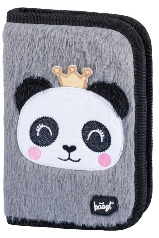 Baagl Školní penál pro holky Baagl Panda A-7707