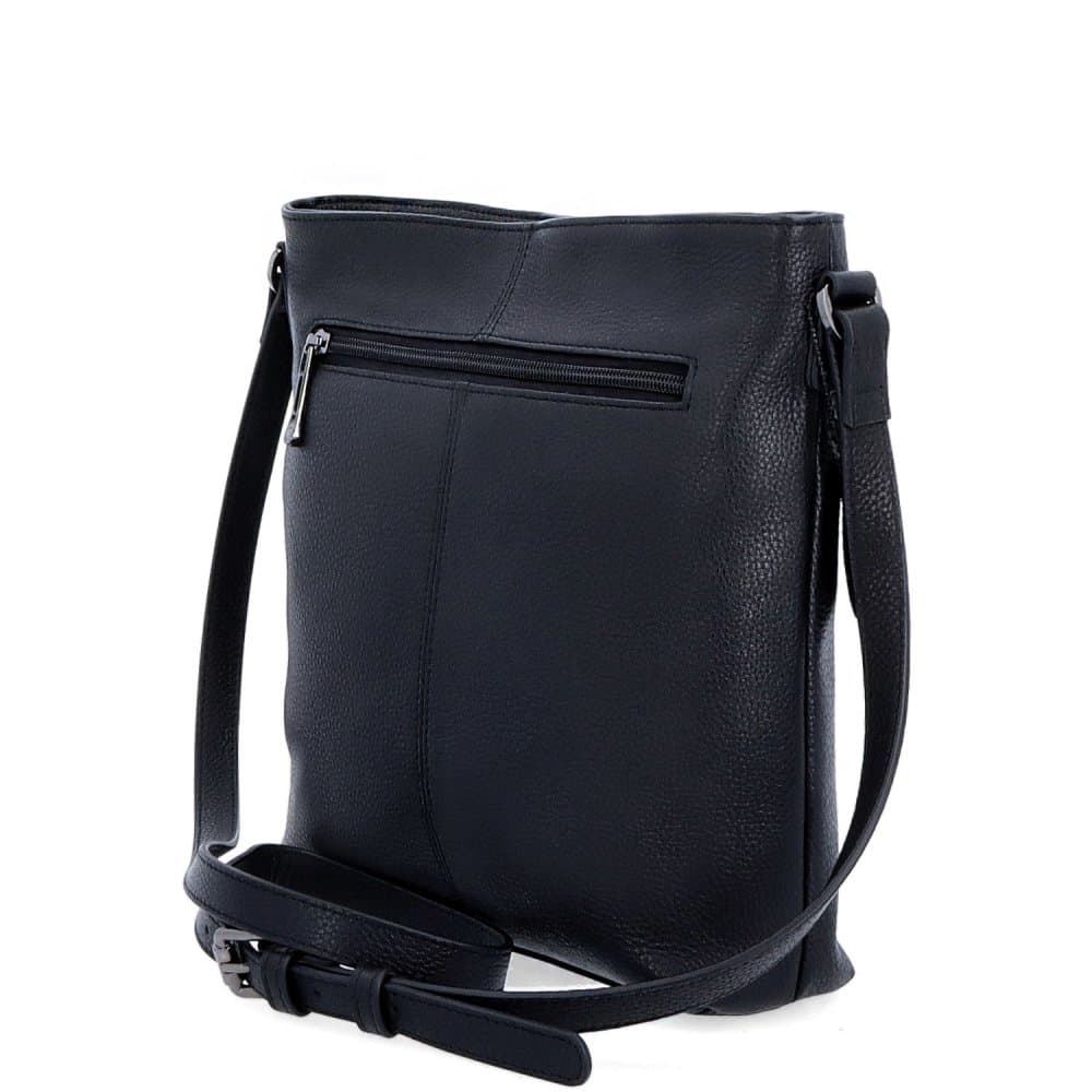 Kožená crossbody kabelka NB-3008 černá - náhled 3