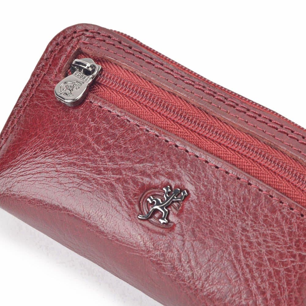 Dámská kožená klíčenka Cosset 4475 KOMODO Bordeaux - náhled 4