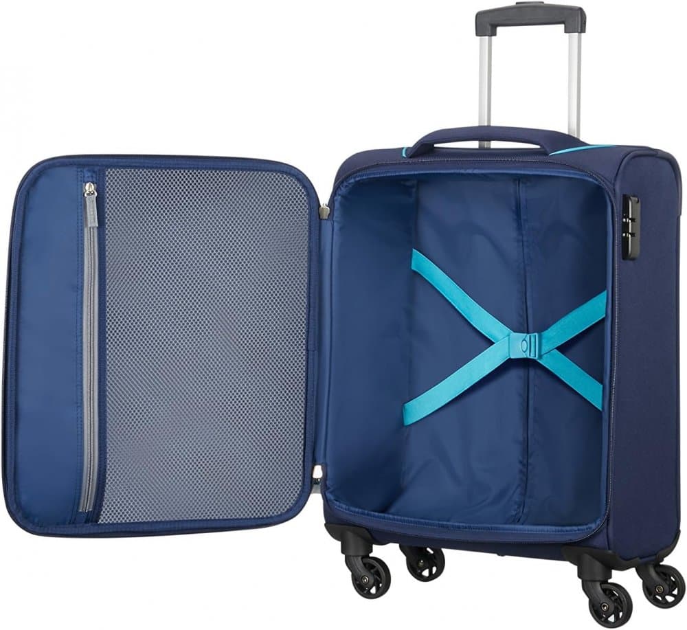 Malý černý cestovní kufr - kabinové zavazadlo HOLIDAY HEAT SPINNER 55/20 NAVY 106794-1596 - náhled 5
