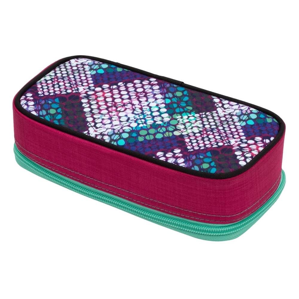 Školní penál BAGMASTER CASE THEORY 20 A PINK/TURQUOISE/WHITE - náhled 5