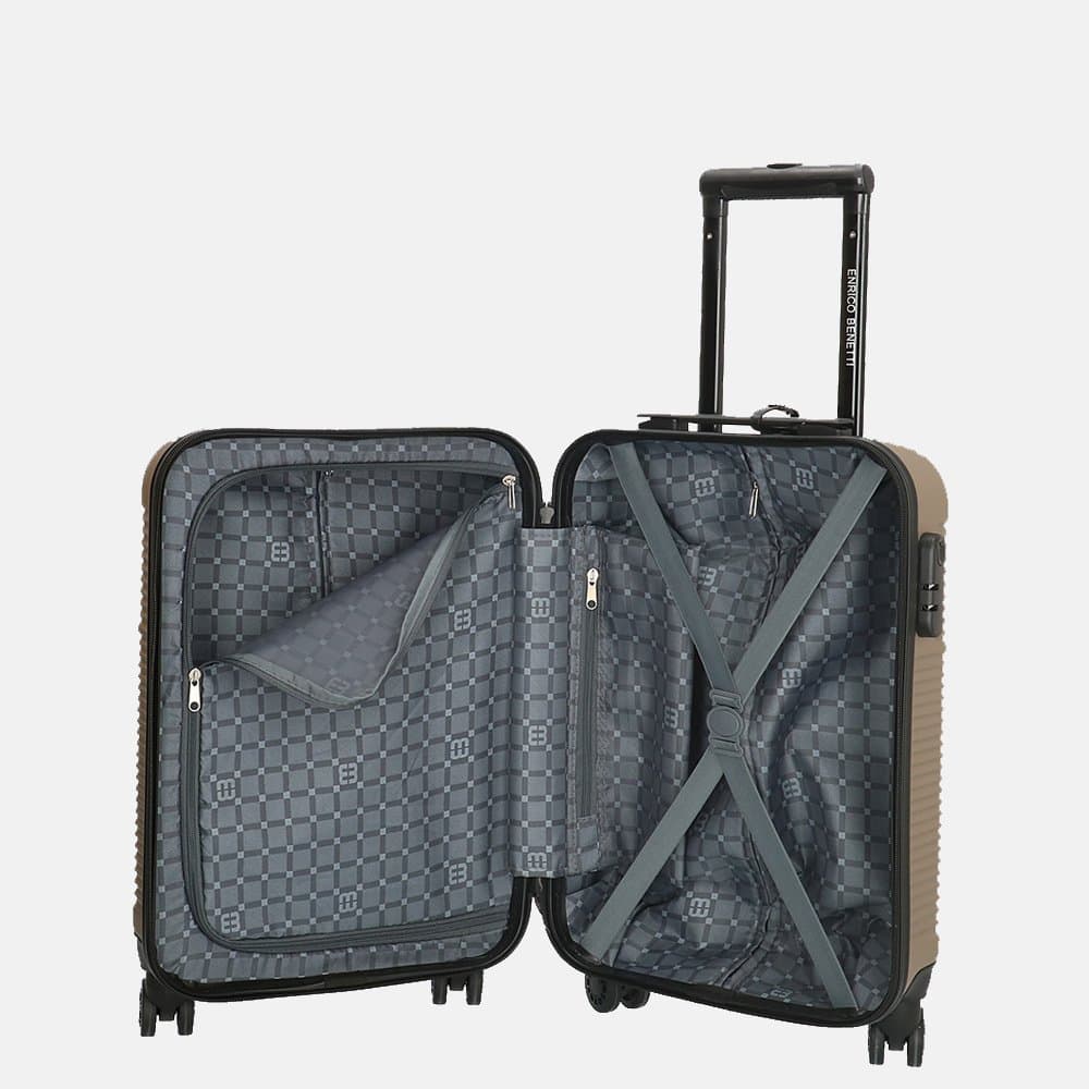 Kufr do letadla 55 cm Enrico Benetti Louisville S 39040-50-095 champagne - náhled 2