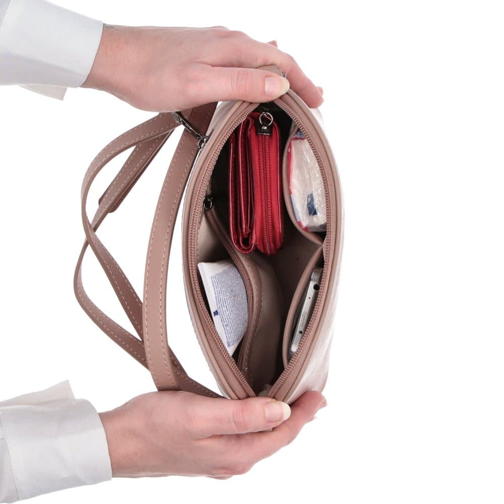 Malá crossbody kabelka NOELIA BOLGER NB-0070 NUDE světle hnědá - poslední kus - náhled 5