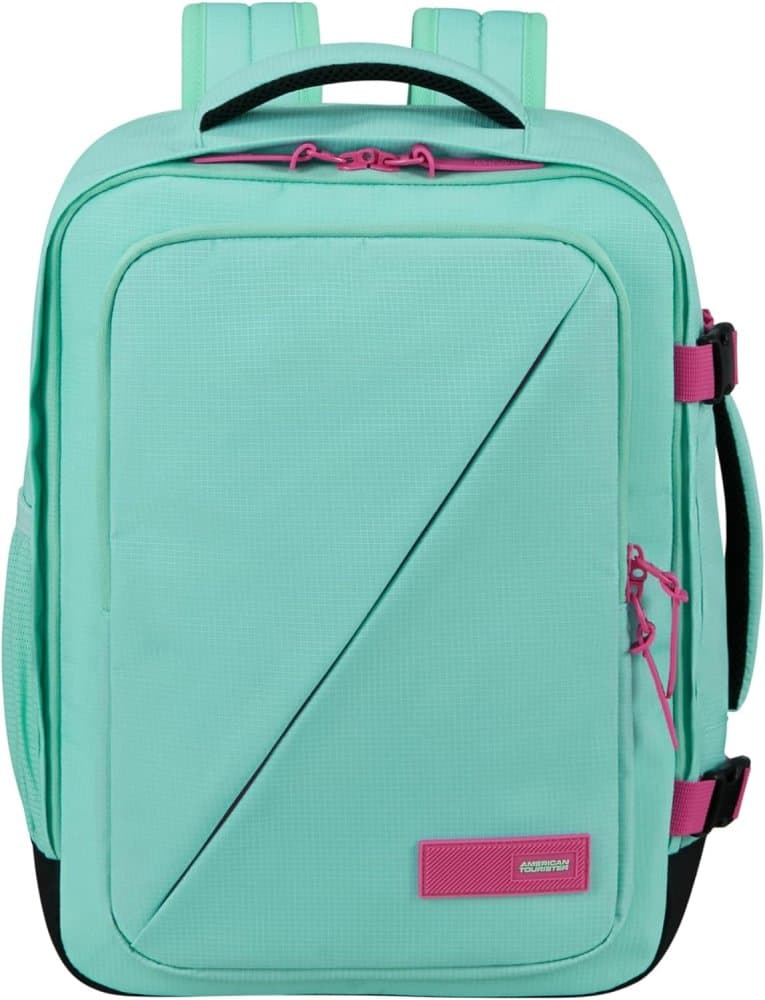 Kabinový batoh pod sedadlo American Tourister TAKE2CABIN M/S 40 x 30 x 20 cm Jelly Mint/Electric Fuchsia 26,5 L 150909-B026