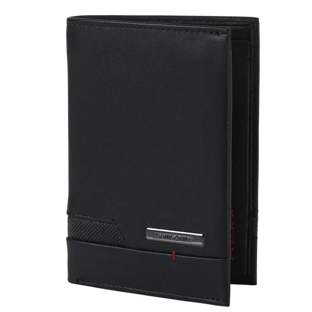 Samsonite Tenká pánská kožená peněženka Pro-DLX 5 SLG s RFID – černá, bez kapsy na drobné 120637-1041