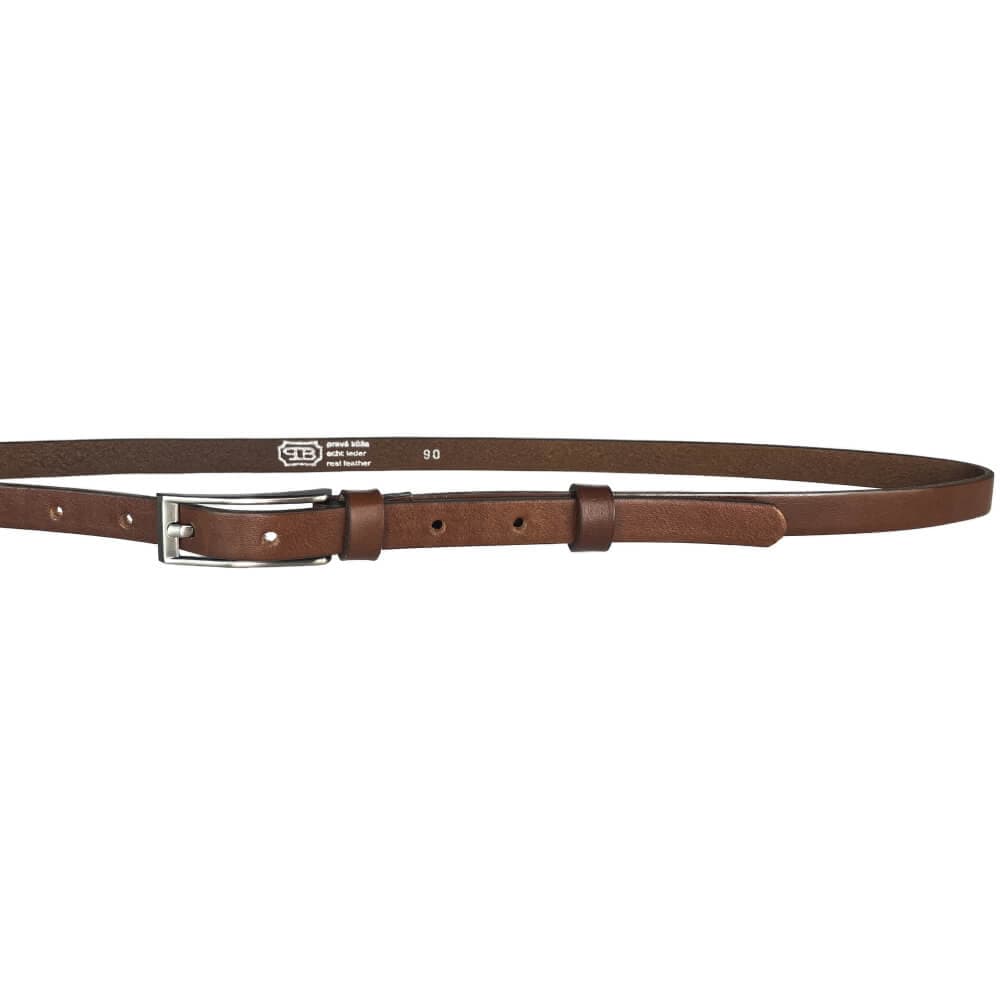 Penny Belts Dámský kožený opasek 15-1-48 hnědý 100 cm - náhled 4