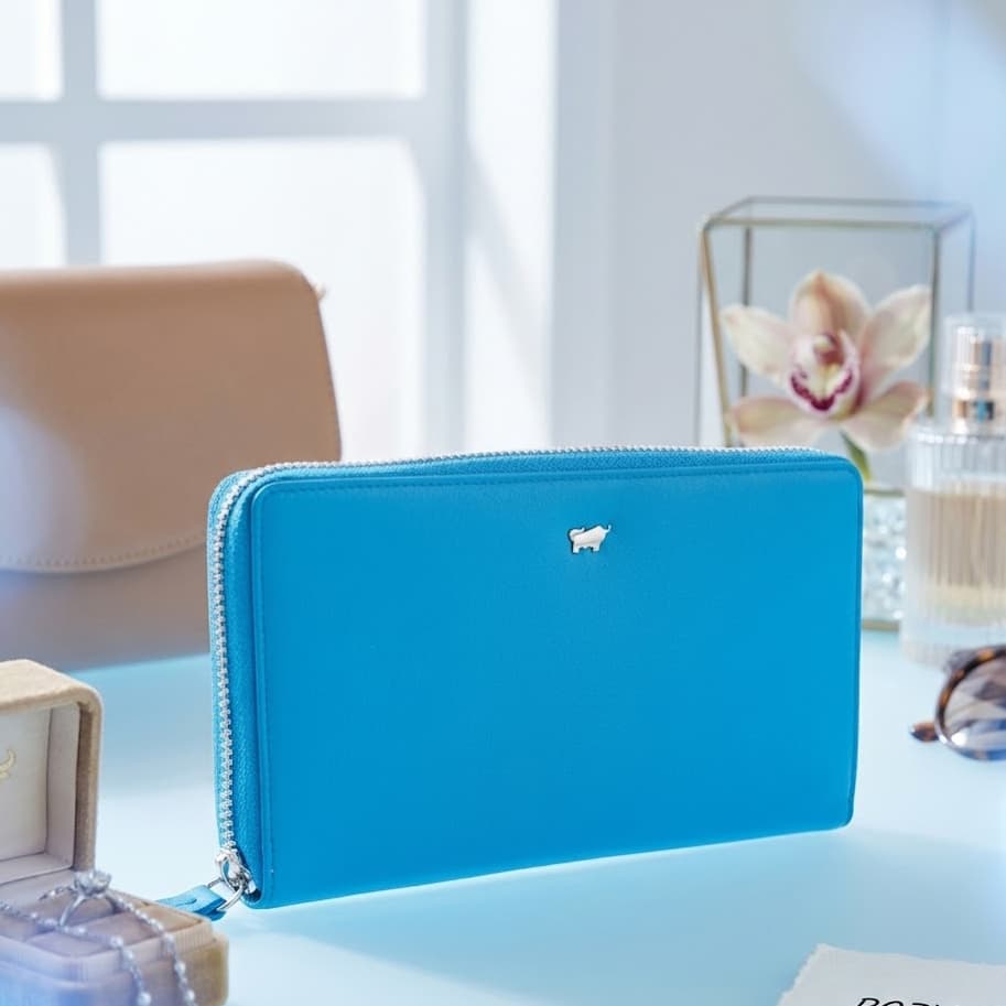 Dámská kožená peněženka Braun Büffel JOY s RFID ochranou - Tyrkys (modrá) 41355-294-045 - náhled 2