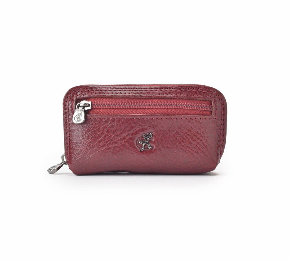 Dámská kožená klíčenka Cosset 4475 KOMODO Bordeaux