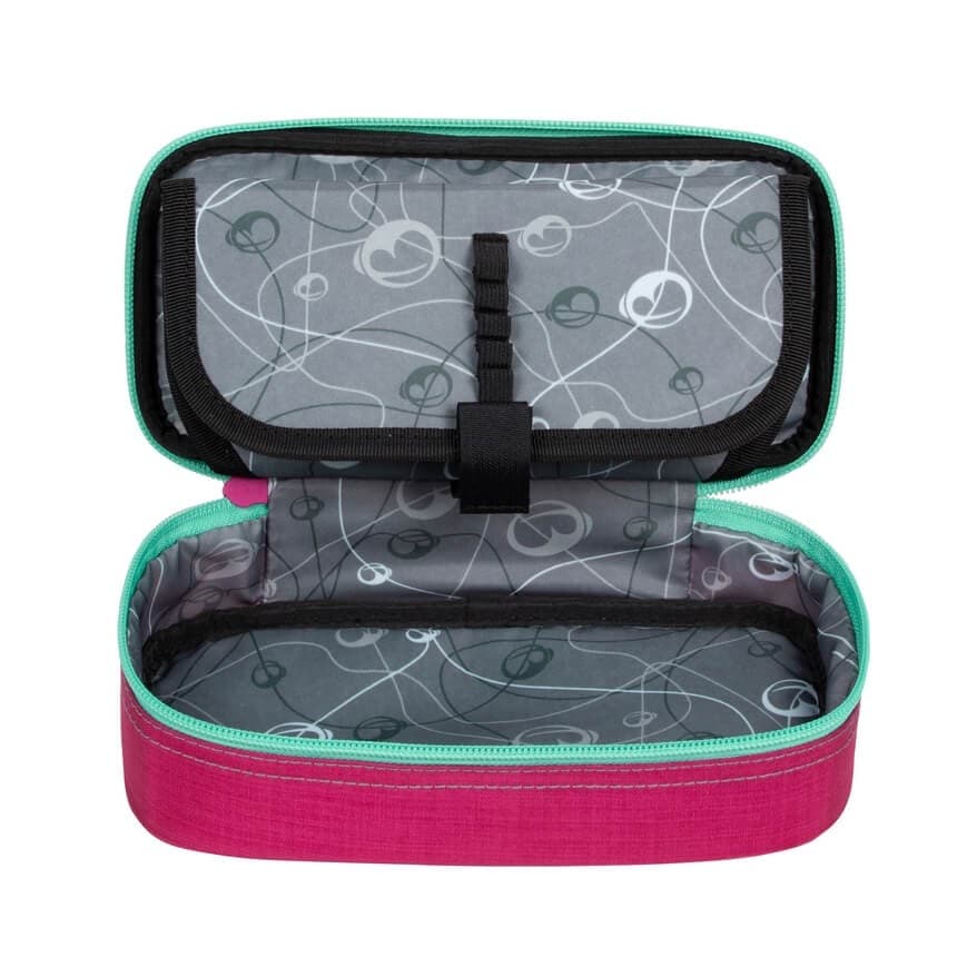 Školní penál BAGMASTER CASE THEORY 20 A PINK/TURQUOISE/WHITE - náhled 3