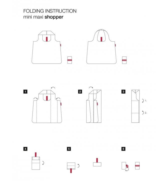 Reisenthel Mini Maxi Shopper Dots, Skládací nákupní taška AT7009 - náhled 5