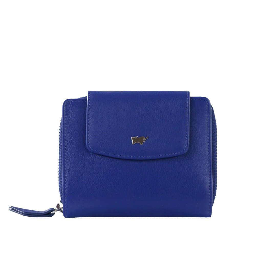 Joy Dámská peněženka z hladké kůže s RFID ochranou – střední velikost 41353-294-046 indigo violet modrá