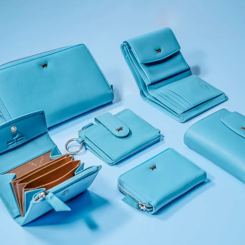 Mini kožená peněženka JOY s RFID ochranou tyrkys 41311-294-045 - náhled 5