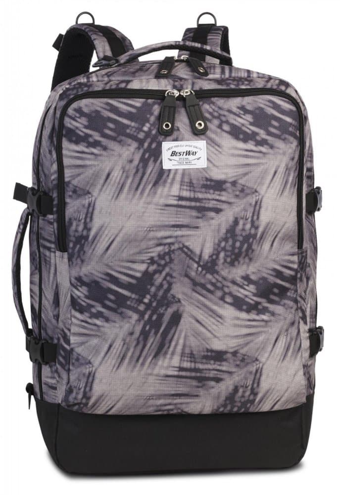 BestWay Příruční zavazadlo - batoh Cabin PRO 40252-0129 54x35x20 black / beige