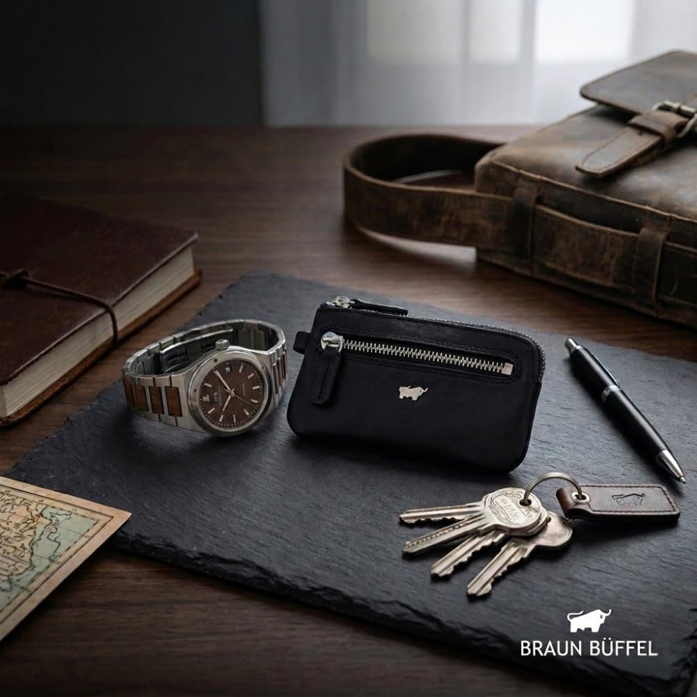 Braun Büffel Golf M slim kožená klíčenka 90000-510-010 černá - náhled 4
