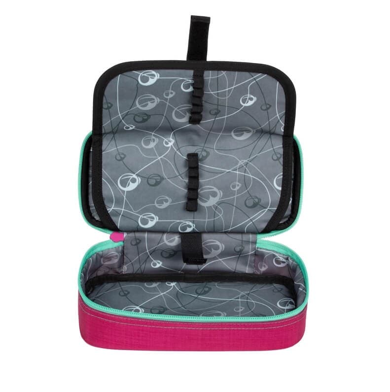 Školní penál BAGMASTER CASE THEORY 20 A PINK/TURQUOISE/WHITE - náhled 4
